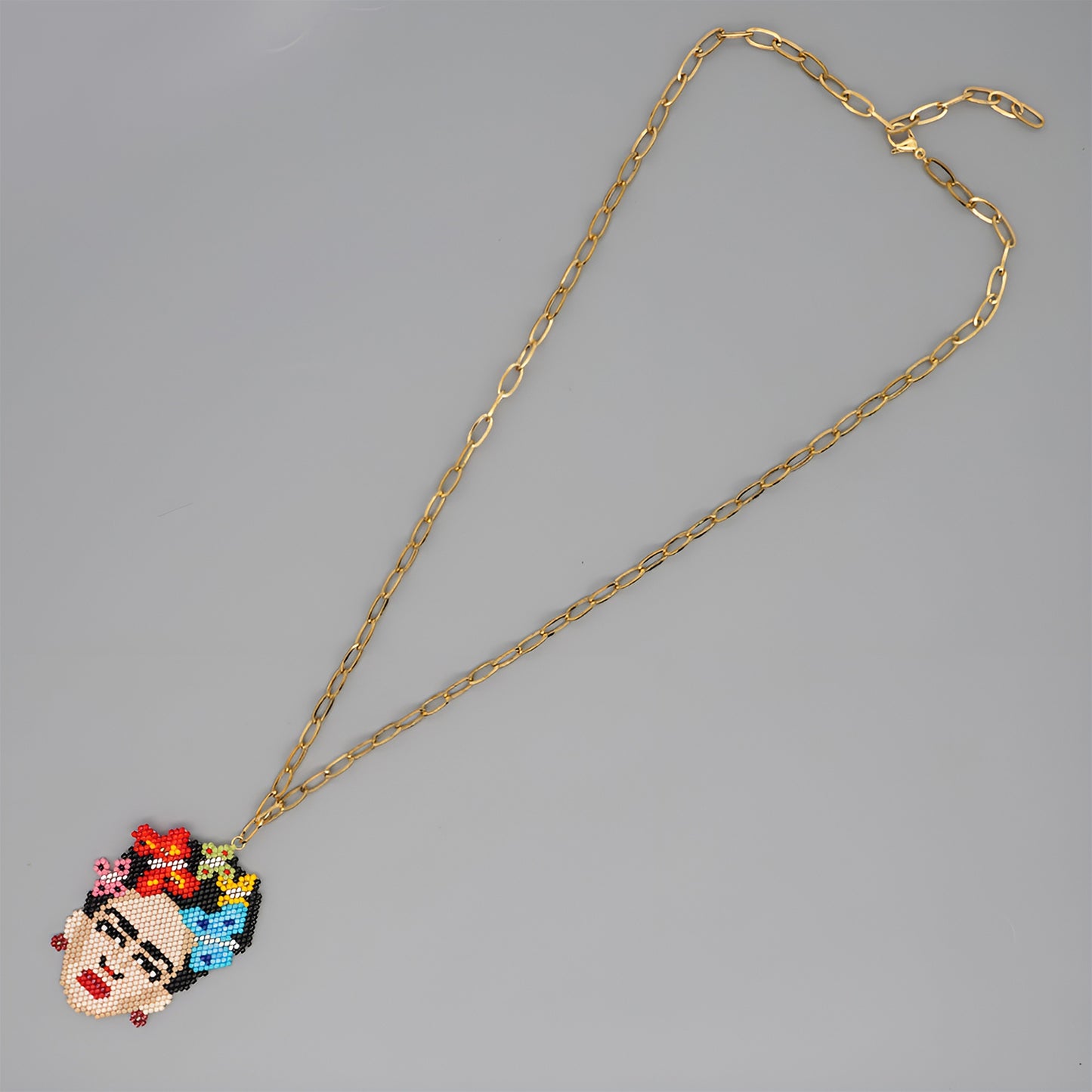 Fashion Bead Necklace Frida Kahlo Jewelry