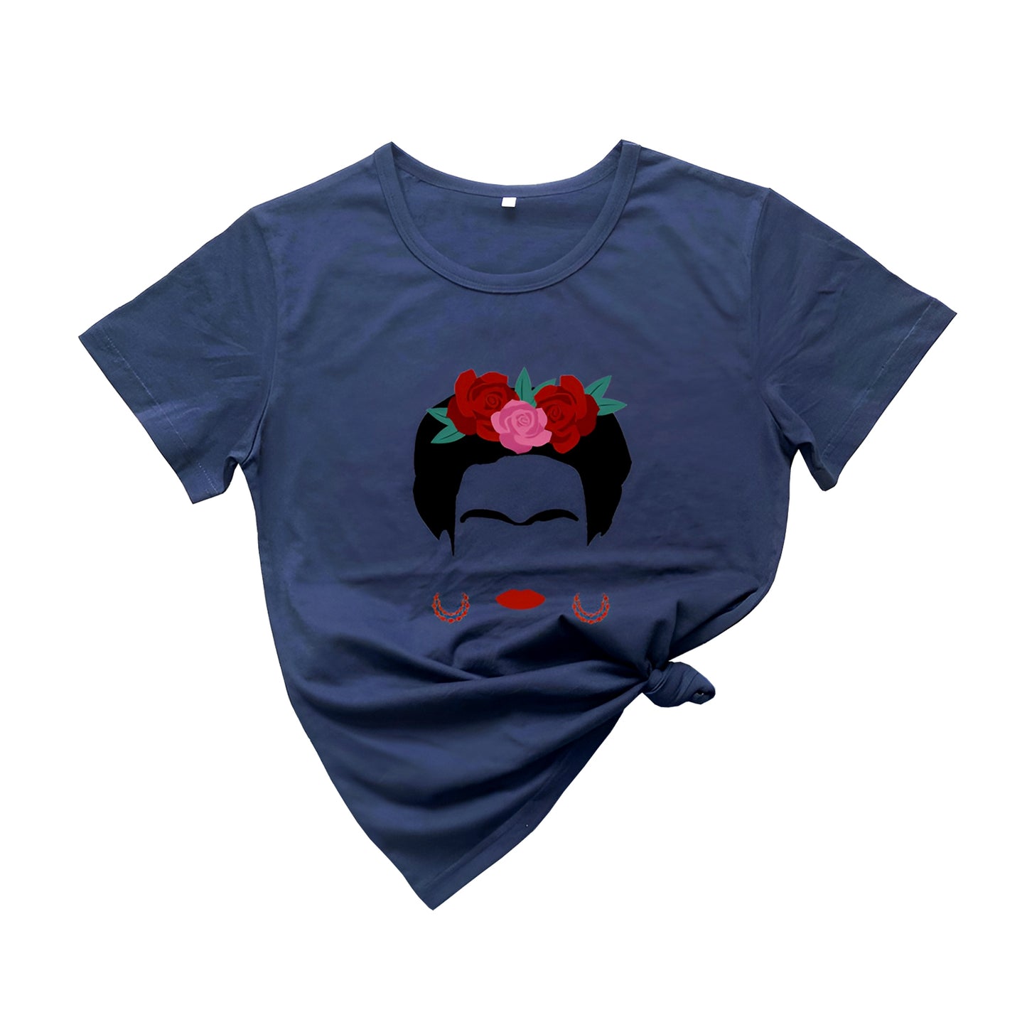 Women’s Frida Kahlo Print T-Shirt Graphic Tee